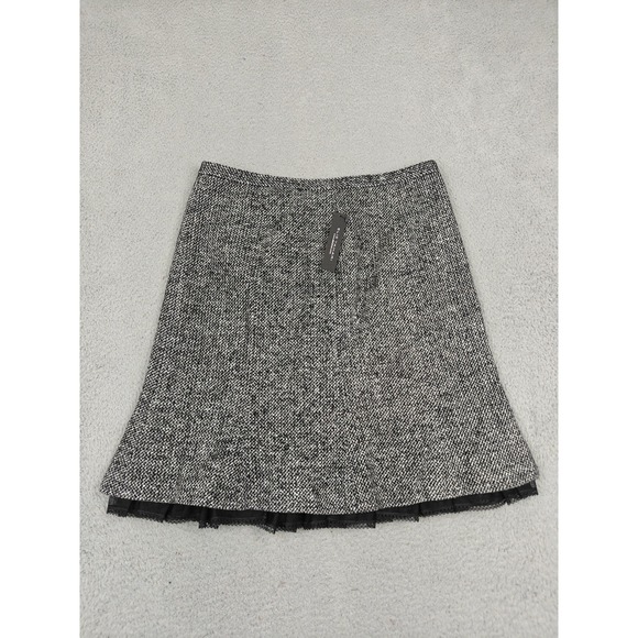 Elie Tahari Skirt Womens 12 Black Multi Judy‎ Wool Blend Neiman Marcus Exclusive - Picture 10 of 14